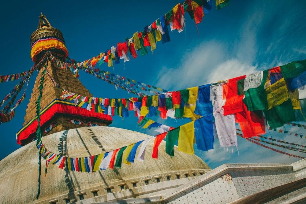 Boudhanath Stupa temple, Kathmandu, Nepal