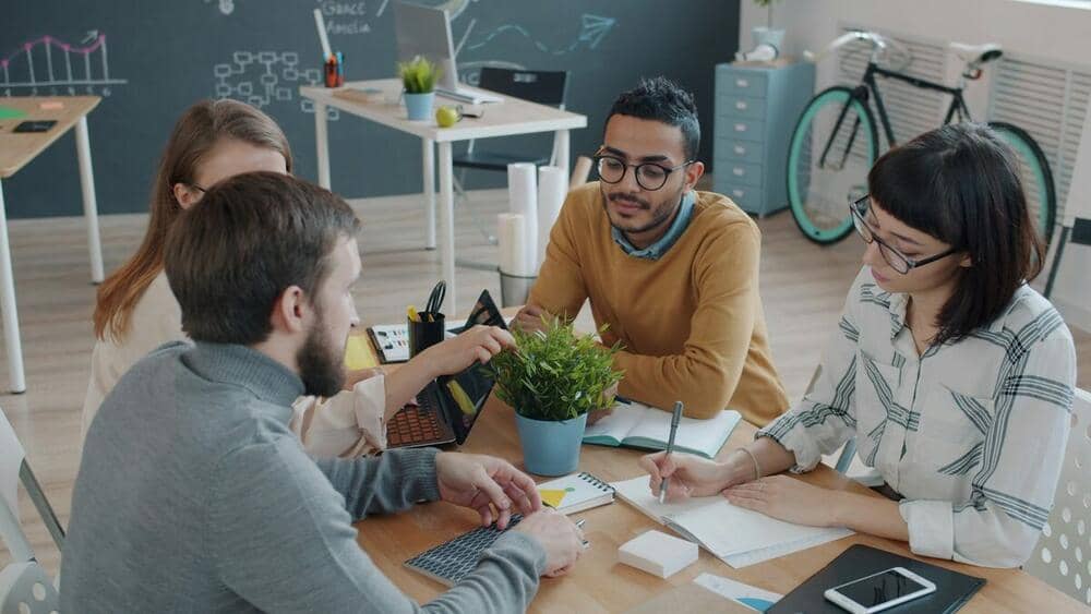 Professional business team in meeting